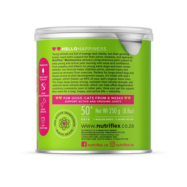 Nutriflex Beef Collagen For Dogs Recommended Product Information