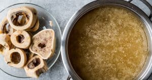 Bone Broth For Dogs Beef Bone Broth In A Pot
