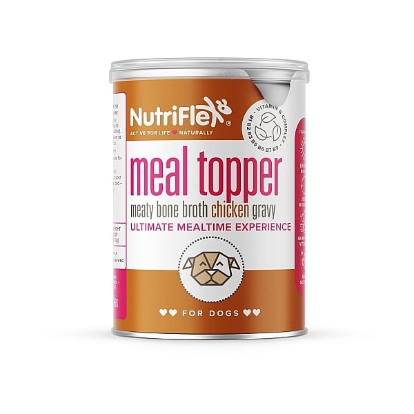 Nutriflex Dog Gravy Chicken Bone Broth Meal Topper For Dogs And Cats